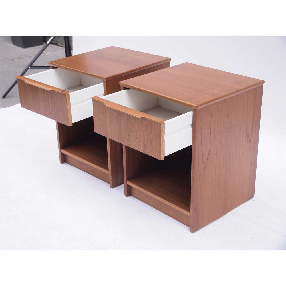 Pair of vintage Scandinavian bedside tables