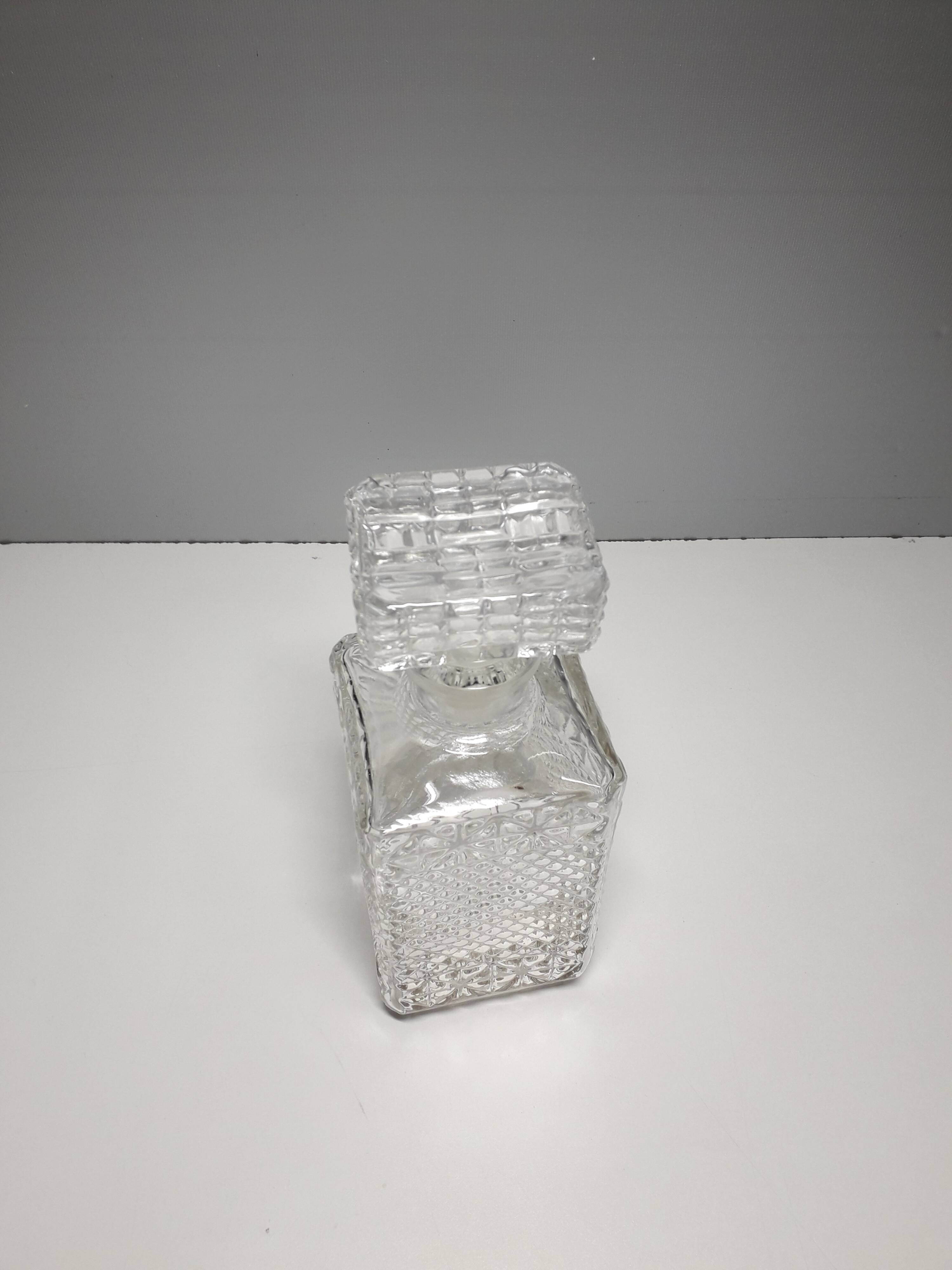 Cut glass whiskey decanter - 1980s