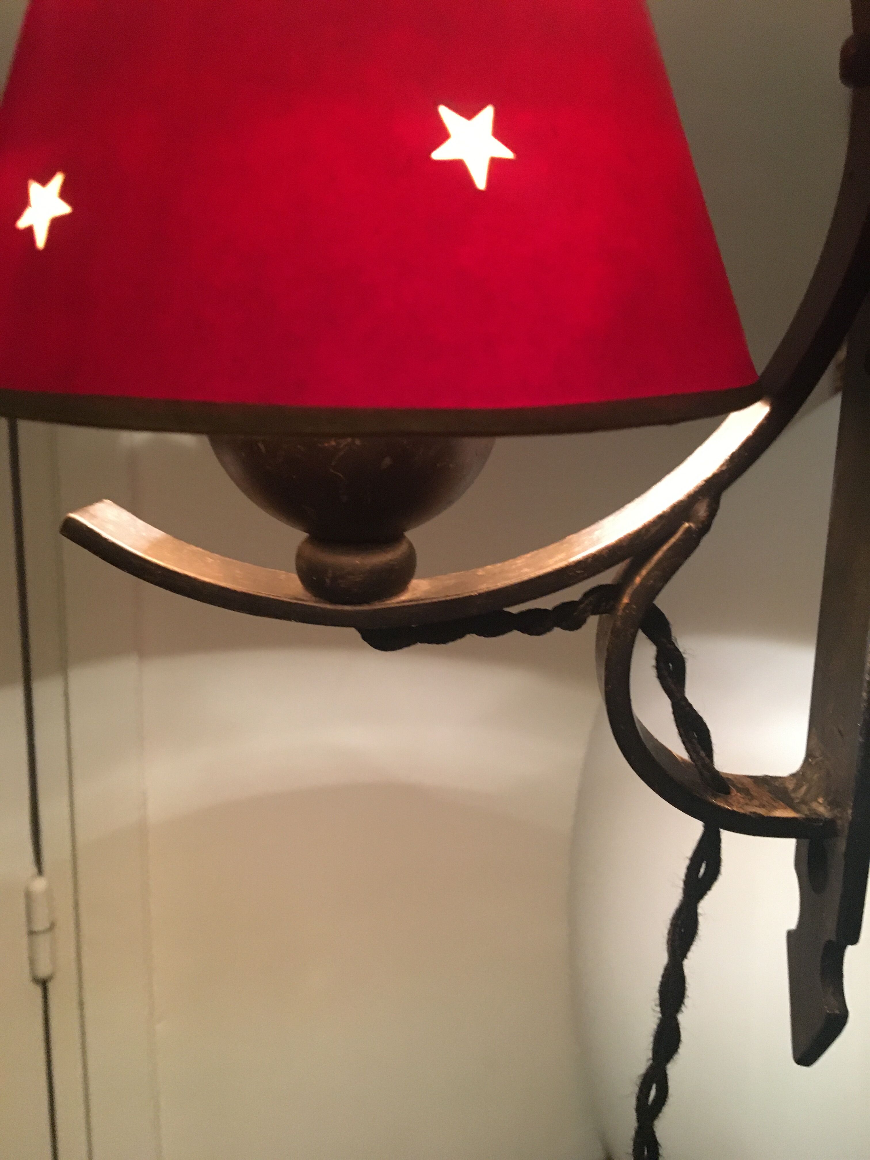 Perforated paper lampshades, 1950s