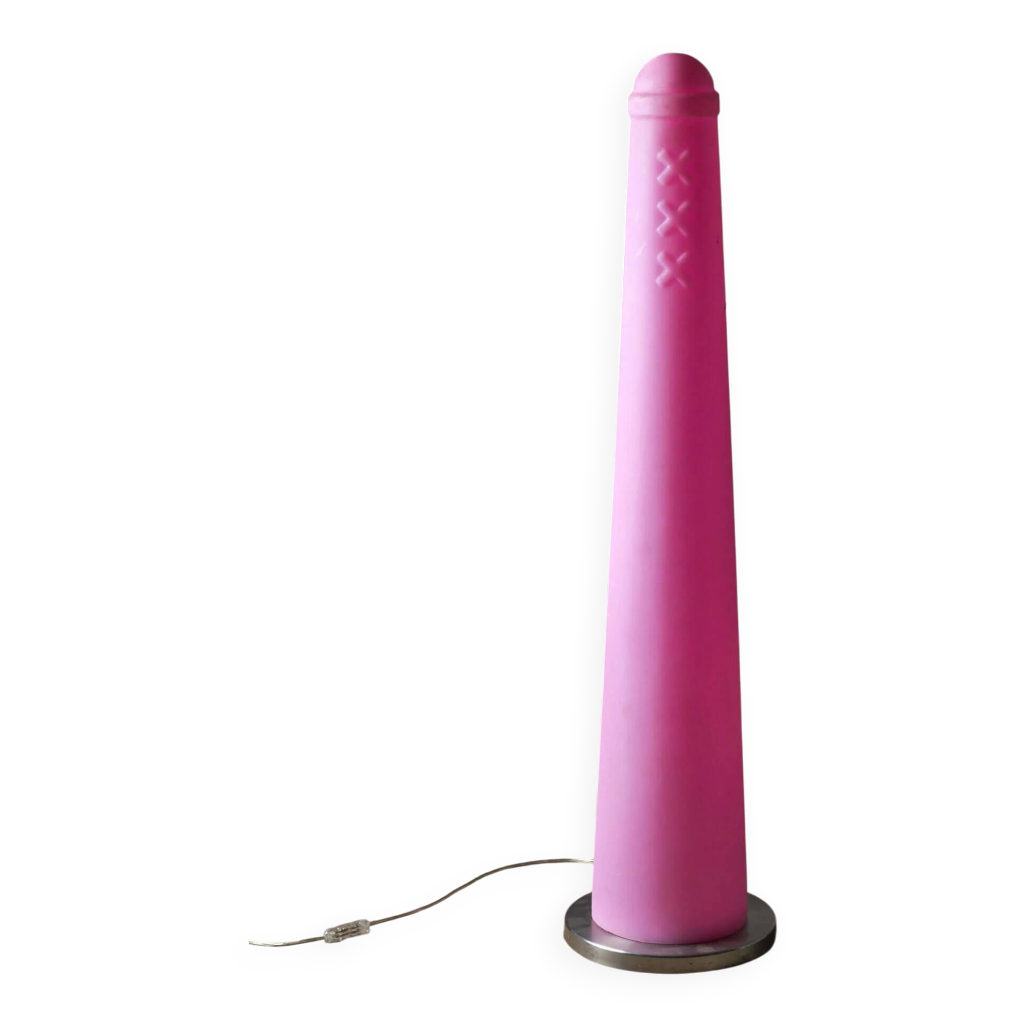Amsterdamse Pole floor lamps in pink for Bijenkorf, 1990s