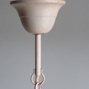 Vintage toleware chandelier with floral motifs, Italy from the 1960s.