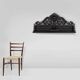 Baroque Richly Carved Black Wooden Sculptured Shelf, France, 1850s