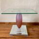 Selette table d’appoint design verre roche bobois