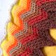 Coussin vintage rond crochet