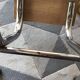 Tabouret escabeau formica roux marches bois