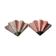 Appliques éventail rose