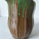 Handcrafted green and brown glazed ceramic pitcher, 1960s-70s