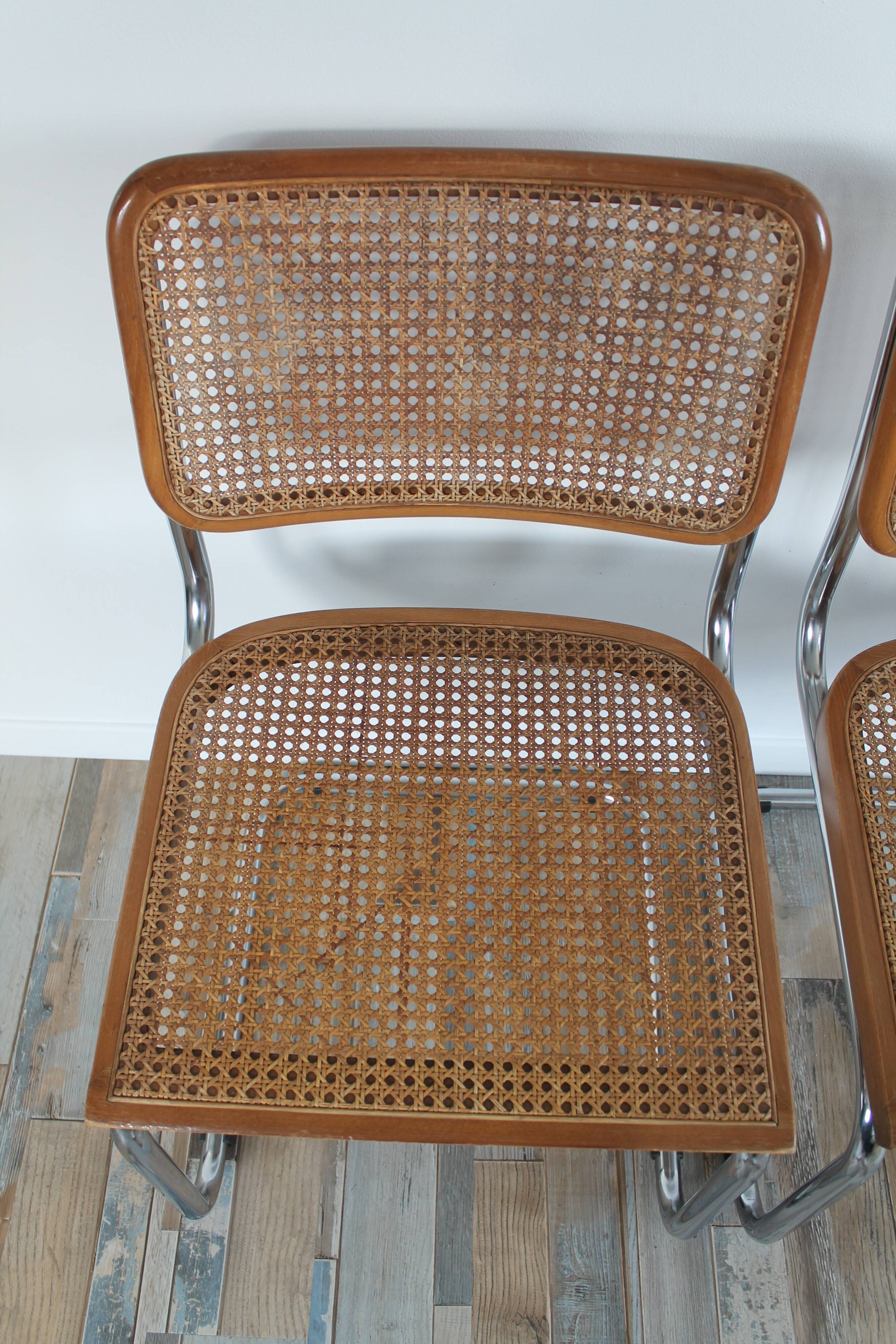Lot 2 chairs Marcel Breuer Cesca B32