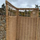 Vintage 1960s woven wicker screen