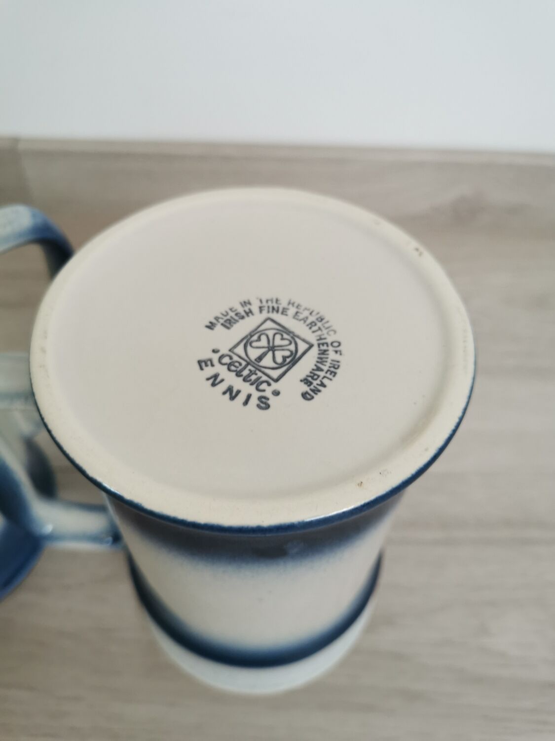 Blue Irish handles/mugs