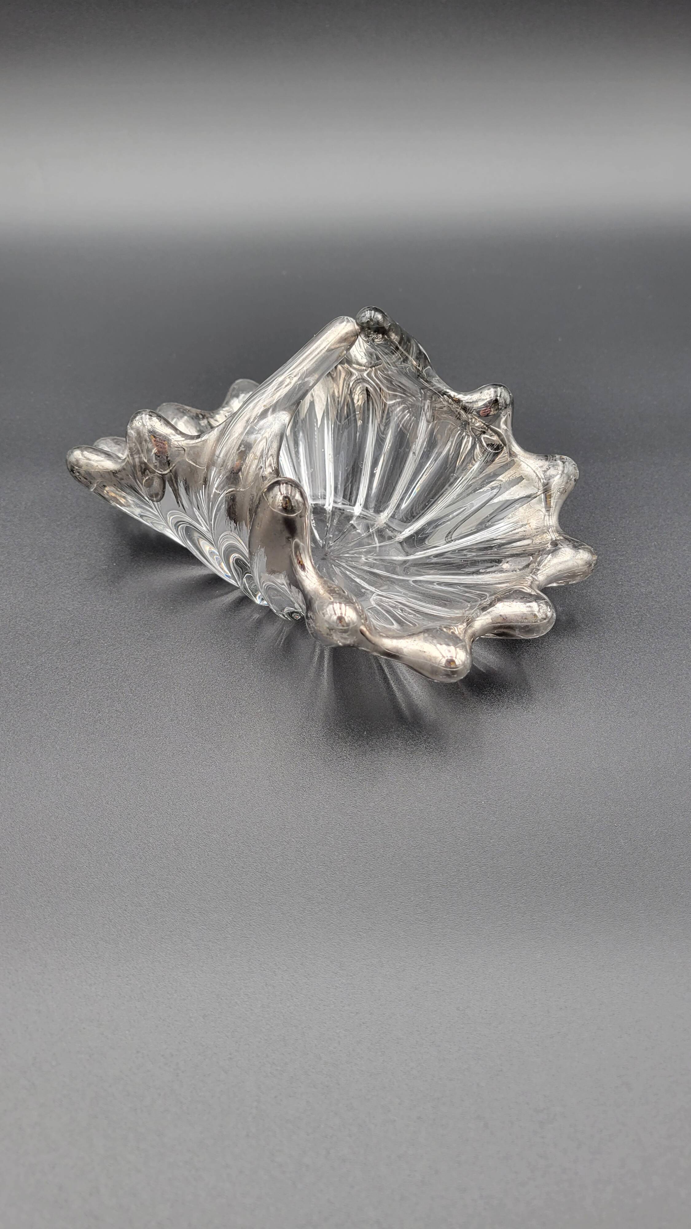 Art Deco glass empty pocket