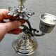 Bougeoir deux bras en metal