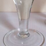 Six XXL blown glass stemmed glasses