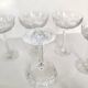 Set of 5 crystal champagne glasses from Saint-Louis | Gavarni model
