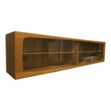 Extra long Danish floating sideboard in teak 200 cm, 1960s
