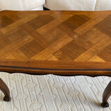 Louis XV regency coffee table in solid walnut