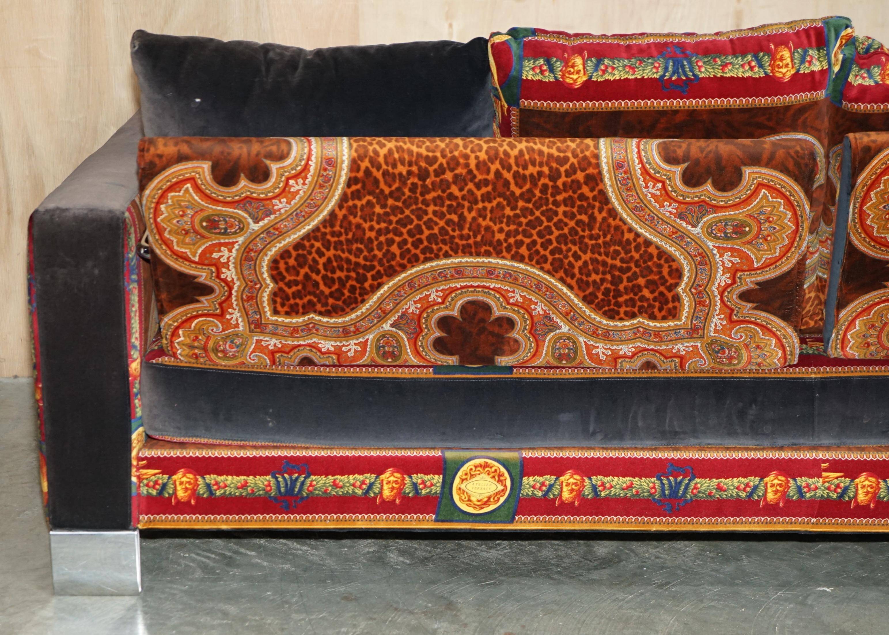 Canapé ajustable Ilian Rachov pour Versace 2003, partie d'une suite