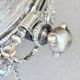 Antique English Silver-Plated Roll-Top Caviar Dish with Ram’s-Head Decoration