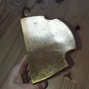 Wall console in rockwork – patinated gold decor, Louis XV style