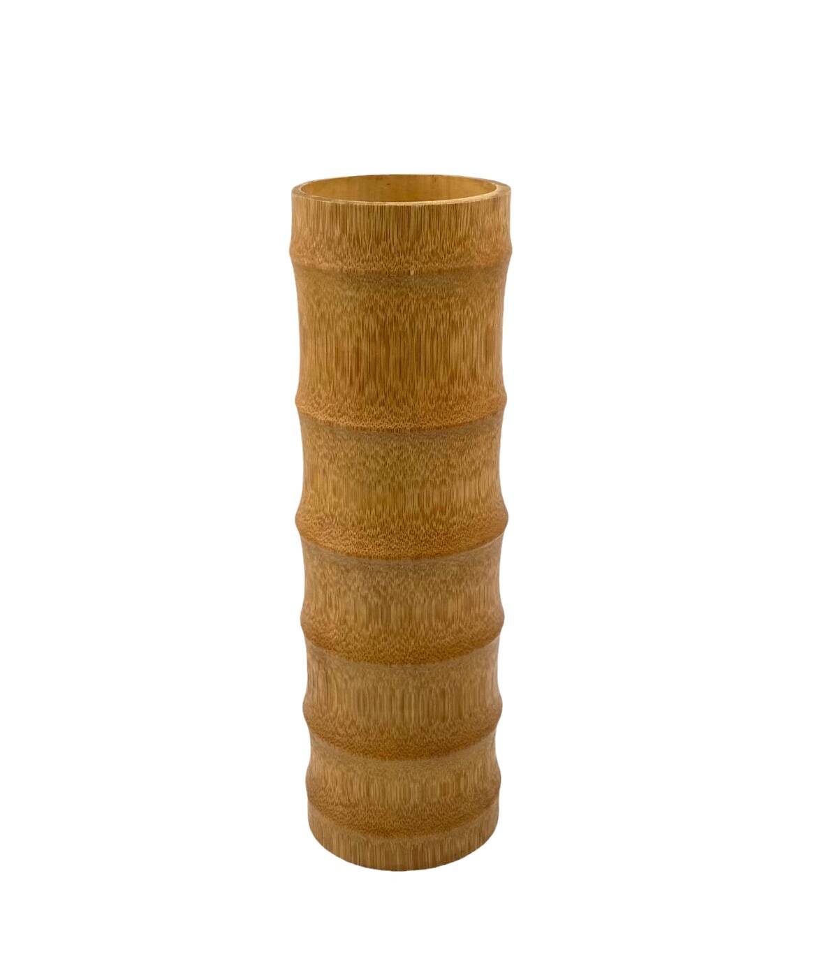 Hollywood regency bamboo vase, Italy 1970
