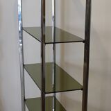 70s chrome steel shelf