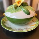Ceramic soup tureen and serving dish