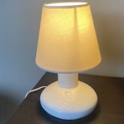 Lampe vintage en céramique craquelée