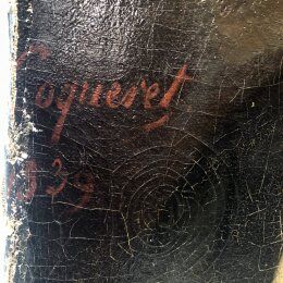 Portrait of notable 1839 signed Coqueret