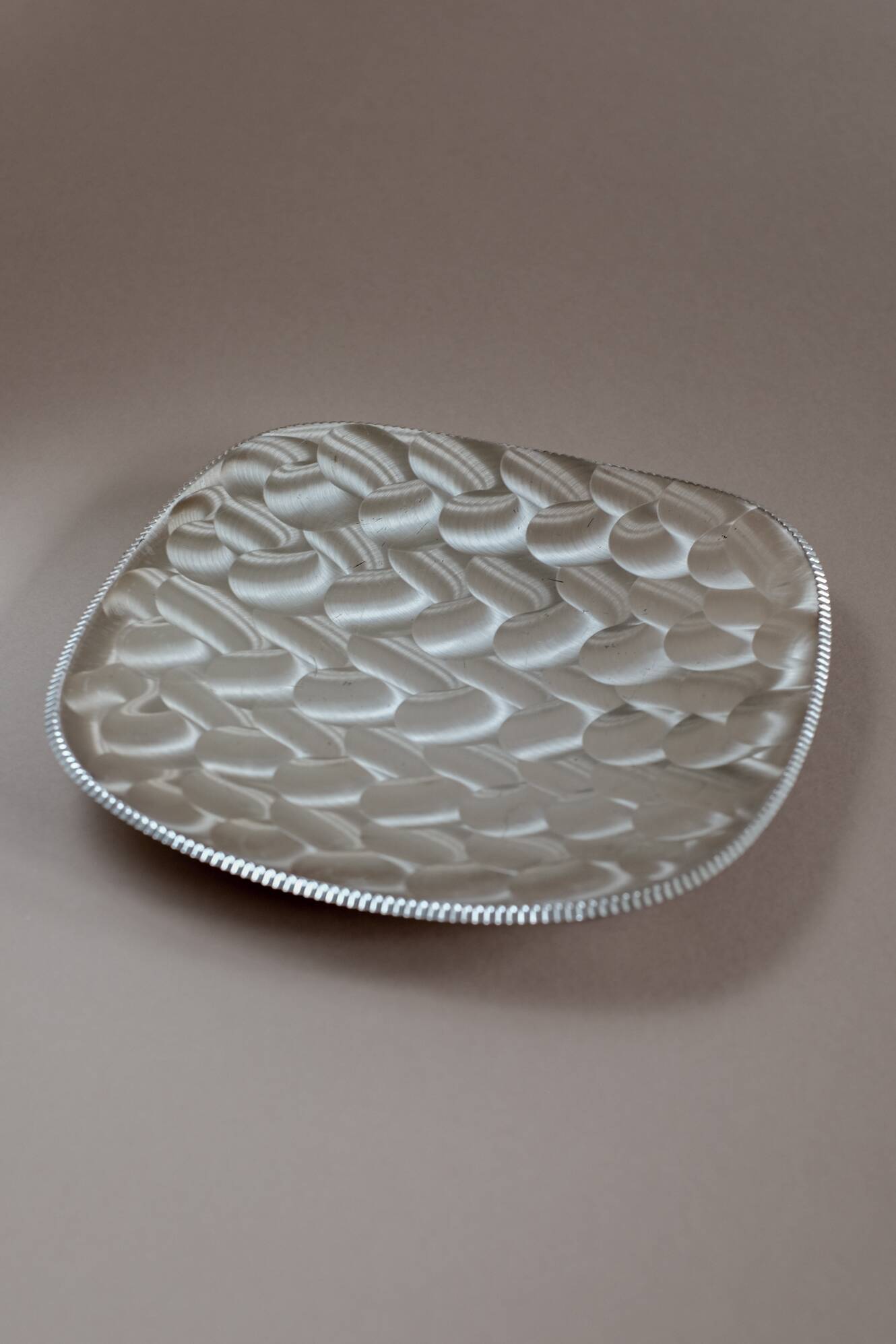 Silver-plated dish