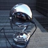 Chrome metal "lighthouse" lamp