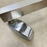 3 adjustable industrial stools with aluminum wheels