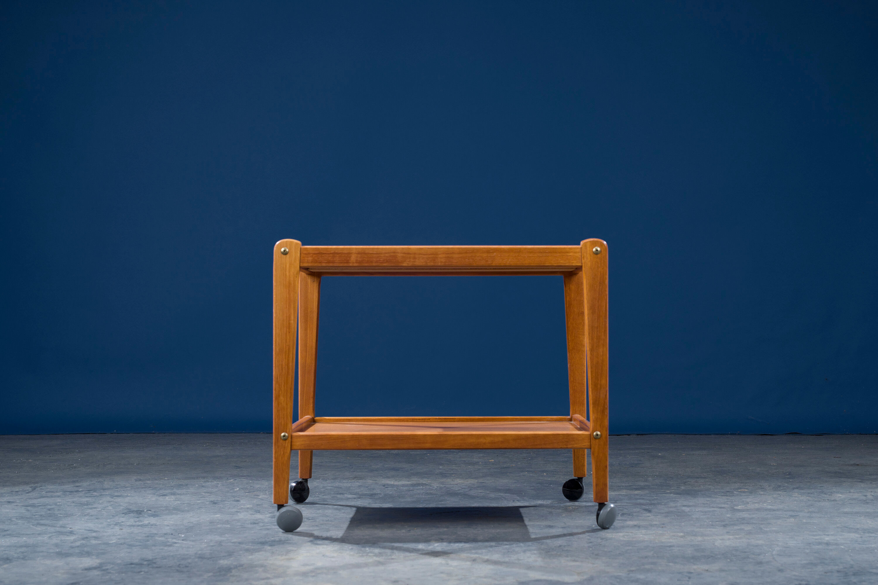 Mid-Century Danish Teak Serving Trolley, 1960s