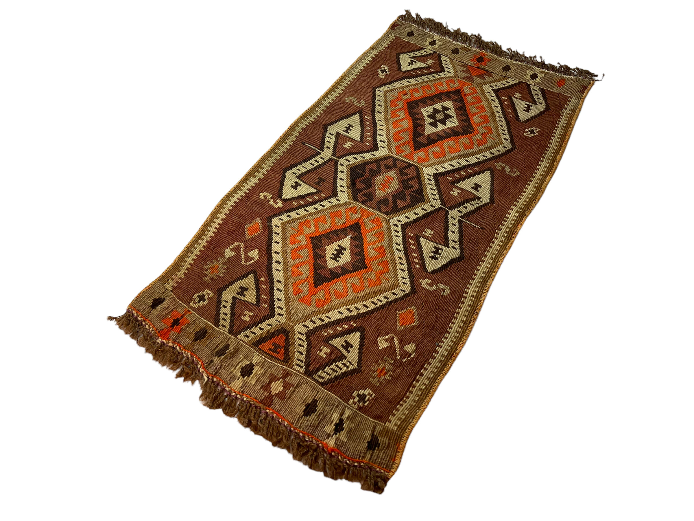 Vintage turkish kilim rug , 95 x 48 cm