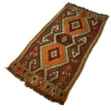 Vintage turkish kilim rug , 95 x 48 cm