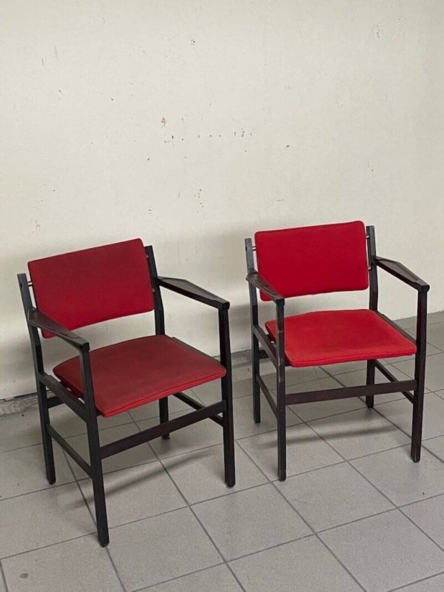 Armchairs with armrests, 1960s, set of 2