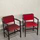 Armchairs with armrests, 1960s, set of 2