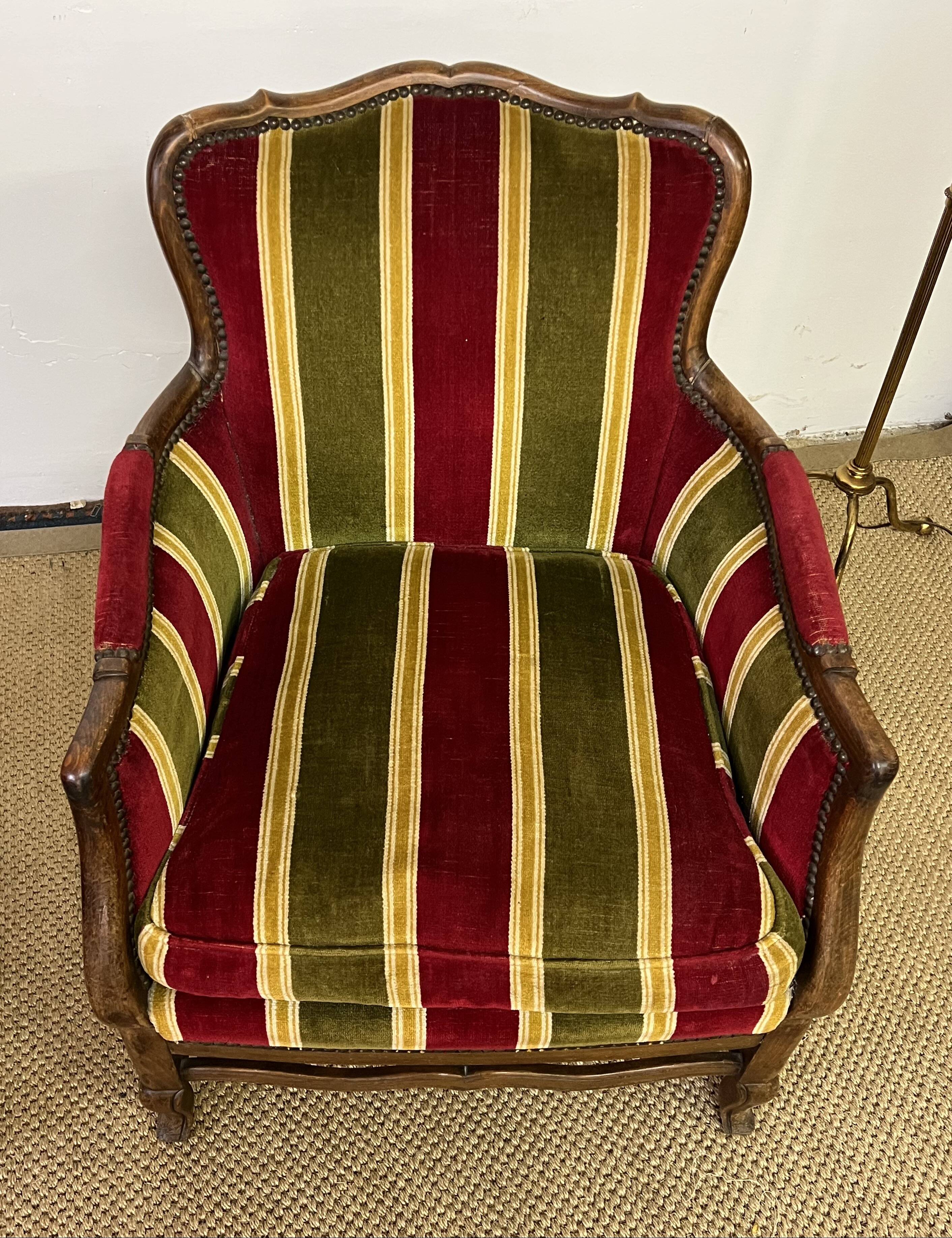 Pair of vintage convertible armchairs