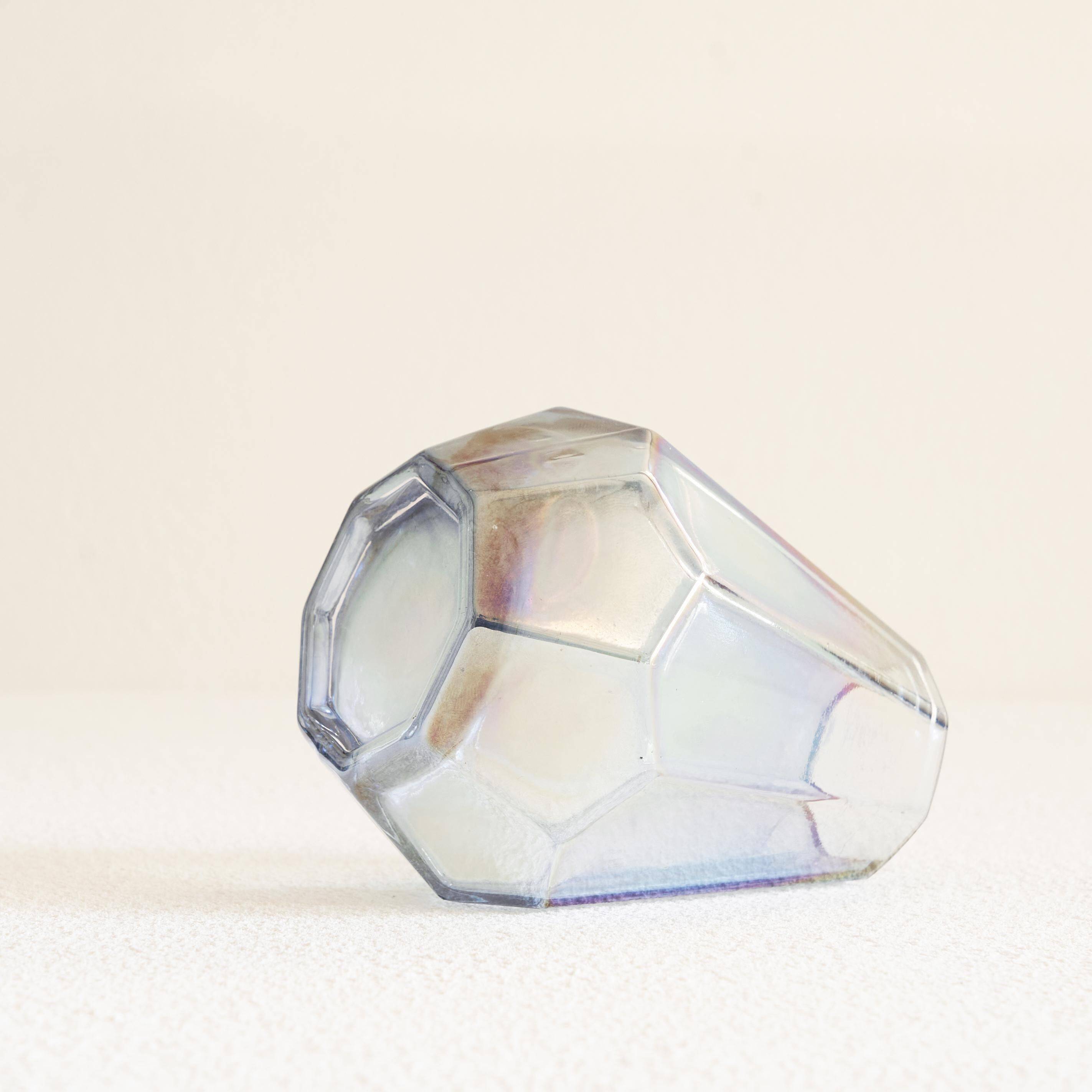 Iridescent Art Deco glass vase from the 1930s