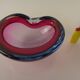 Sommerso Murano Glass Ashtray, Italy, 1960s