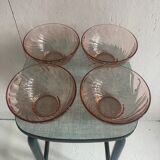Set of 4 bowls arcoroc model rosaline