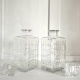 Pair of Glass Whiskey Decanters