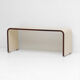 Console / side desk produced by the Belgian company Bergwood in the 1970s.