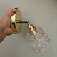 Vintage molded glass globe wall light
