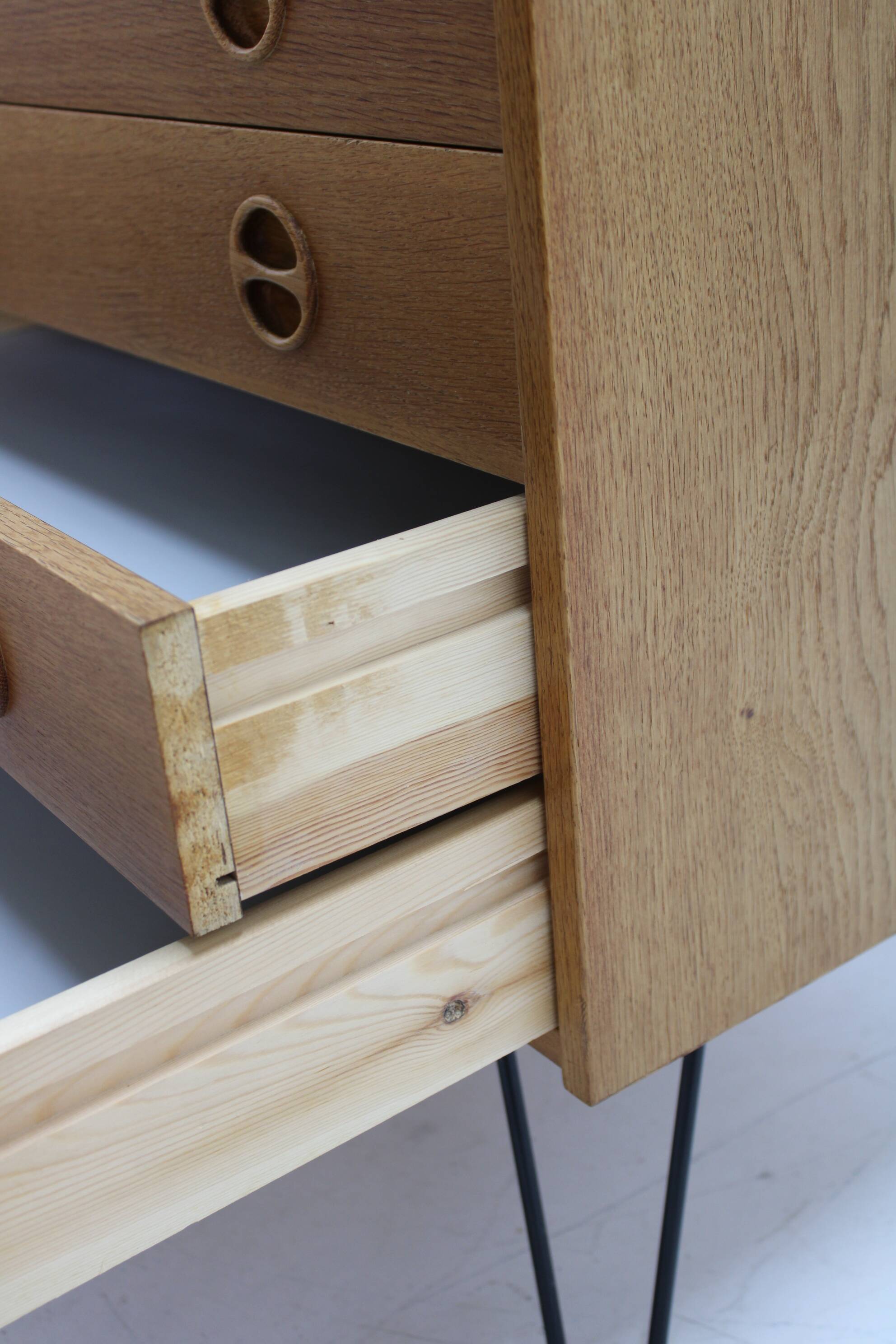 1960s Upcycled Oak Chest of Drawers, Denmark