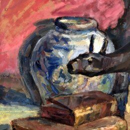 Painting "Remembering a trip to the Far East"