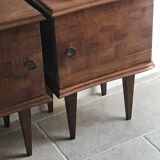 Pair of vintage bedsides