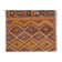 Vintage Orange Tribal Kilim, Geometric Design Wool rug- 95x110cm