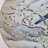 Pair of vintage Franklin Japanese hand-painted porcelain plates