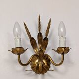 Pair of wheat ear wall lights