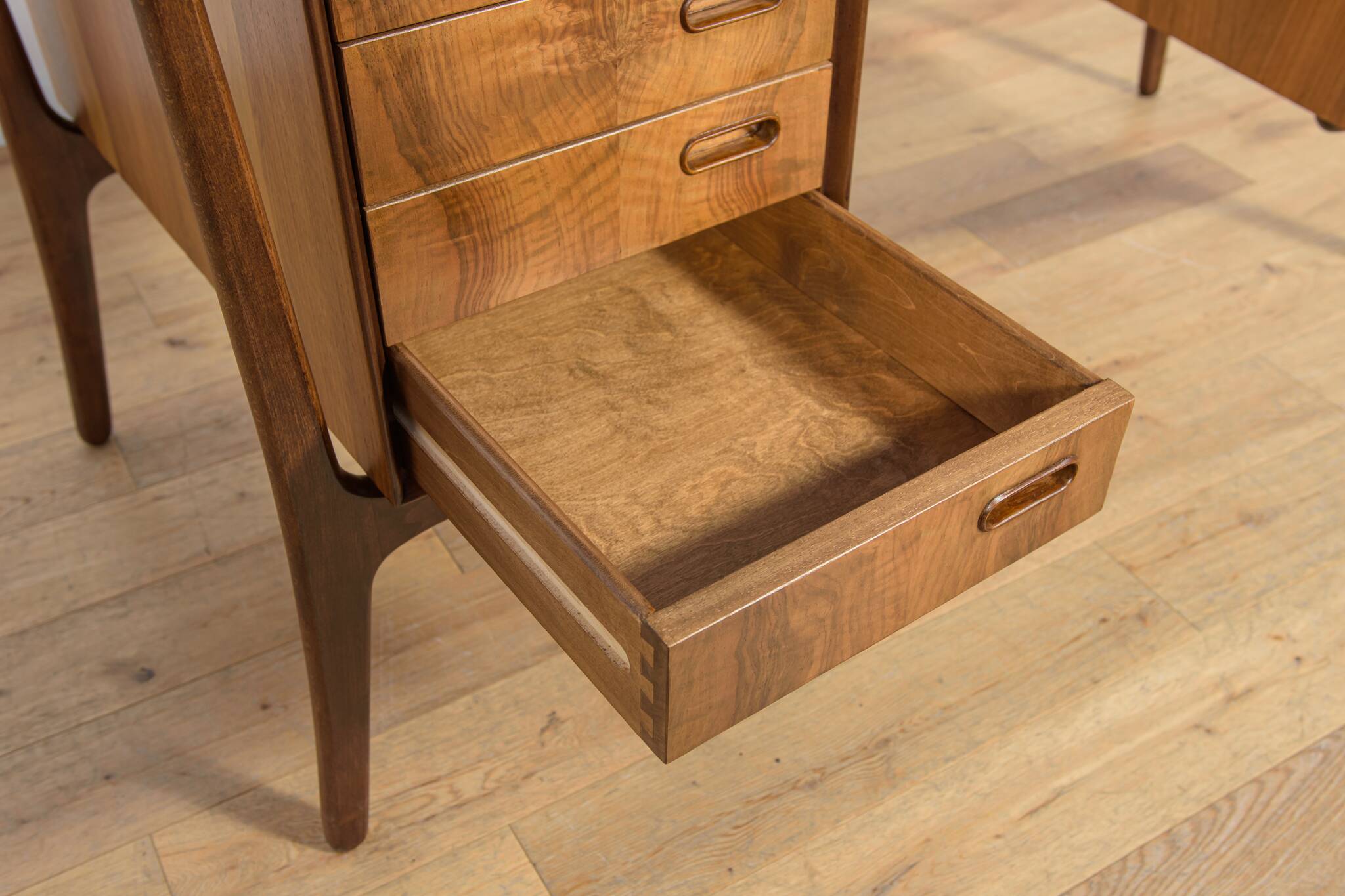 Mid-Century Walnut Desk by Svend Åge Madsen for H.P. Hansen, Denmark, 1960s
